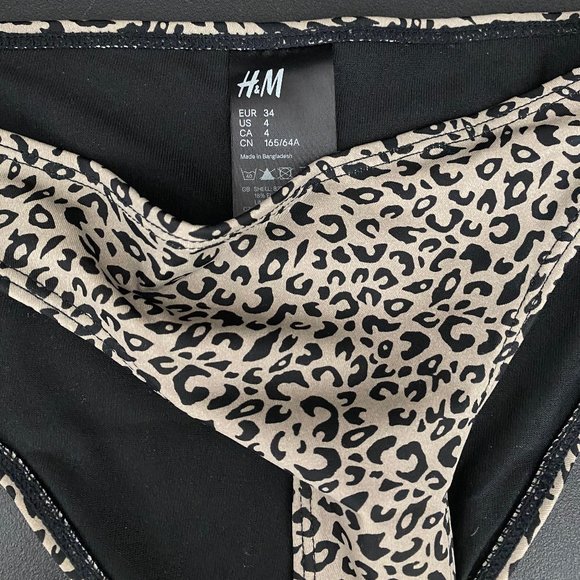 H&M Cheetah Bikini - US 4 Bottom and US 6 Top - Picture 2 of 6